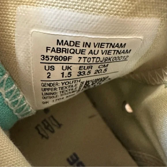 Converse Kids' Aqua High-Top Sneakers with Rhinestones - Picture 3 of 3